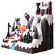 Christmas village set: sledders and skaters 12x12x8 in s3