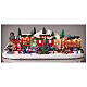 Christmas village set with train 8x20x8 in s2