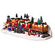 Christmas village set with train 8x20x8 in s4