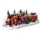 Christmas village set with train 8x20x8 in s5