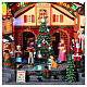 Christmas village set with an animated choir 10x14x8 in s3