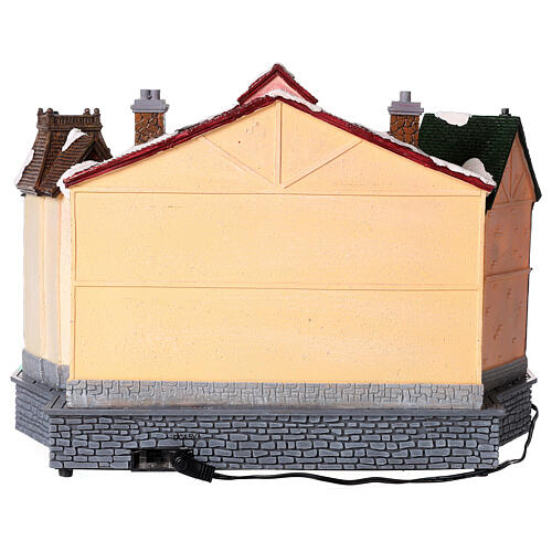 Villaggio Natalizio con coro animato 25x35x20 cm 6