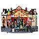 Villaggio Natalizio con coro animato 25x35x20 cm s1