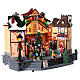 Villaggio Natalizio con coro animato 25x35x20 cm s5