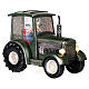 Traktor Weihnachtsmann Glaskugel, 20x20x10 cm s6