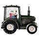 Traktor Weihnachtsmann Glaskugel, 20x20x10 cm s7