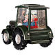 Traktor Weihnachtsmann Glaskugel, 20x20x10 cm s8
