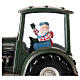 Tractor Papá Noel esfera de vidrio 20x20x10 cm s4