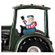 Santa Claus tractor glass snow globe 20x20x10 cm s4