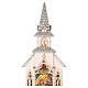 Szklana kula kościół ze Sceną Narodzin, światłami i śniegiem, 30x10x10 cm s5
