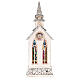 Szklana kula kościół ze Sceną Narodzin, światłami i śniegiem, 30x10x10 cm s8