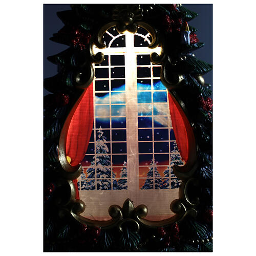Sfera di vetro albero di Natale candele 35x20x10 cm 10