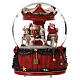 Glass snow globe with horse carousel 25x15x15 cm s4
