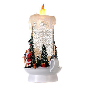 Christmas snow globe candle 25x10x10 cm