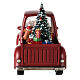 Santa Claus snow globe truck with tree 15x30x10 cm s11