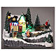 Christmas village set with animated swing 6x8x6 in s2