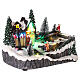 Christmas village set with animated swing 6x8x6 in s5
