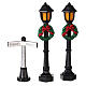 Christmas village accessory set houses characters LED 15 pcs s5