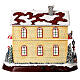 Christmas village set: Santa's shop with Christmas tree in motion 10x12x6 in s10