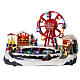 Christmas village set: big wheel and sleds in motion 12x16x10 in s1