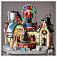 Christmas village set: wooden nutcracker factory with lights and animations, 12x12x8 in s2