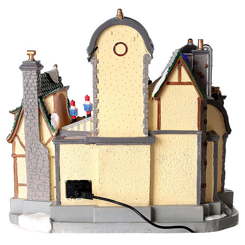 Village de Noël : usine casse-noisettes avec animations et lumières 30x30x20 cm 10