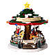 Christmas village set: merry-go-round with animals 12x8x8 in s1