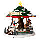 Villaggio natalizio giostra con  animali 30x20x20 cm s3