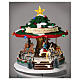 Christmas village carousel with animals 30x20x20 cm s2