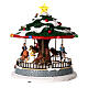 Christmas village carousel with animals 30x20x20 cm s5