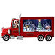 Scenario natalizio camion di Babbo Natale 20x30x10 cm s1