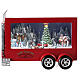 Scenario natalizio camion di Babbo Natale 20x30x10 cm s3