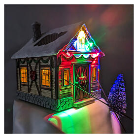 Christmas village set: cableway in motion 55 in