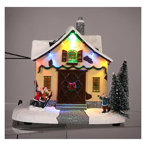 Christmas village with cable car movement 140 cm | online sales on ...