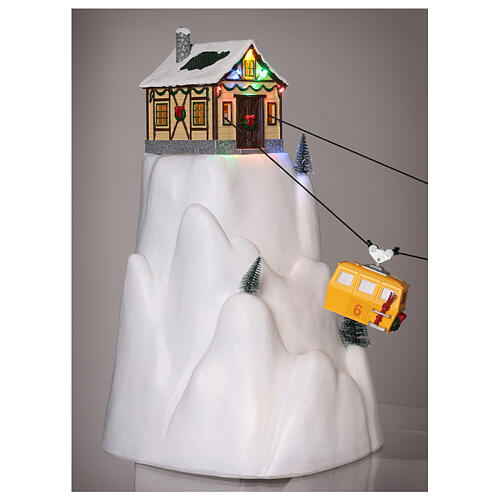 Christmas village with cable car movement 140 cm online sales on