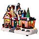 Christmas village set: toy shop and toy maker 10x10x6 in s3