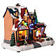 Christmas village set: toy shop and toy maker 10x10x6 in s4