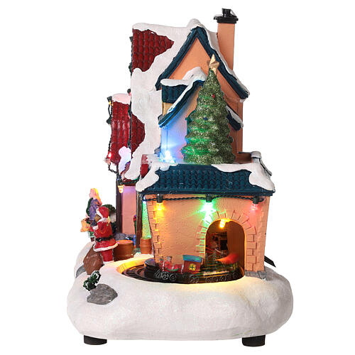 Escena navideña casa de juguetes 25x25x15 cm 5