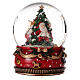 Santa Claus snow globe with tree music movement 20 cm s2