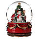 Santa Claus snow globe with tree music movement 20 cm s3