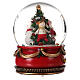 Santa Claus snow globe with tree music movement 20 cm s4