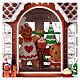 Gingerbread house snow globe lights and movement 25 cm s4