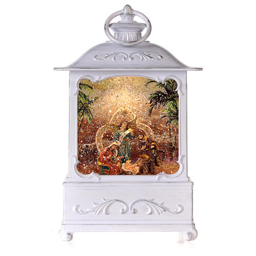 Lantern with Nativity Scene, lights and animations, 12 in 1