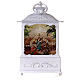 Lantern with Nativity Scene, lights and animations, 12 in s3