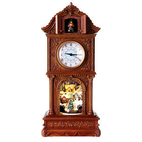 Christmas grandfather clock with music, lights and animation 40 cm