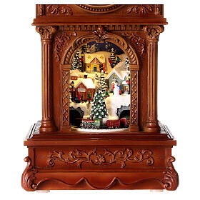 Christmas grandfather clock with music, lights and animation 40 cm