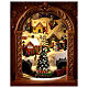 Christmas grandfather clock with music, lights and animation 40 cm s3