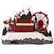 Christmas village set: big wheel and carousel 20x12x13 in s9
