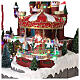 Village de Noël roue panoramique et carrousel 50x30x35 cm s4