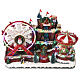 Christmas village ferris wheel and carousel 50x30x35 cm s3